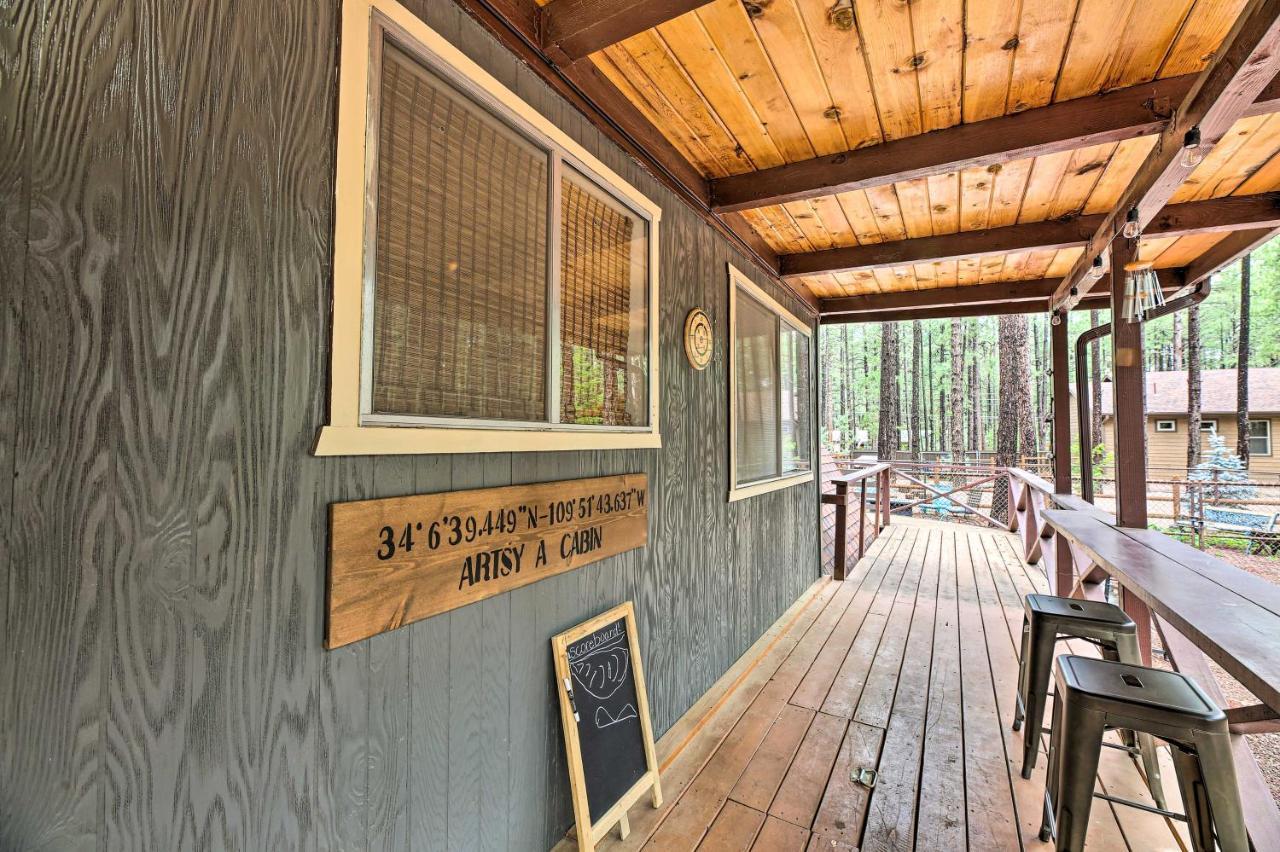 A-Frame Pinetop Lakeside Cabin Under The Pines! Villa Kültér fotó