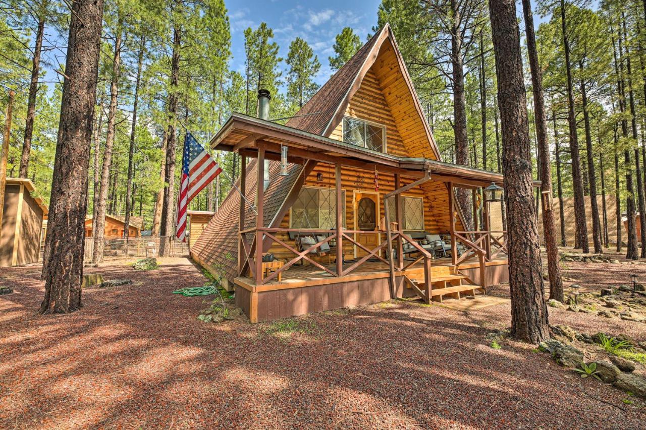 A-Frame Pinetop Lakeside Cabin Under The Pines! Villa Kültér fotó